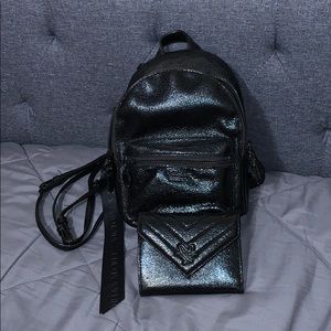 Small Black VS Backpack and Wallet